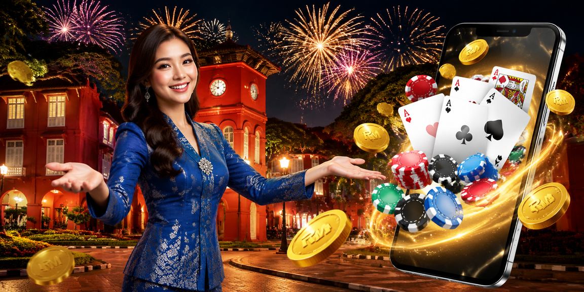 Permainan poker dalam talian di Melaka dengan pakaian baju kurung