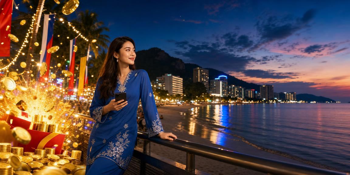 Aktiviti pertaruhan bola sepak dalam baju kurung di Pulau Pinang Malaysia